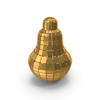 Abstract Bulb Shape Gold PNG & PSD Images