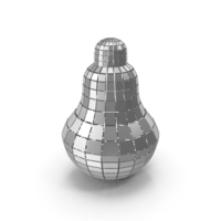 Abstract Bulb Shape Silver PNG & PSD Images