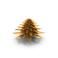 Christmas Tree Gold PNG & PSD Images