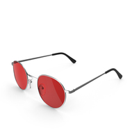 Classic Glasses Red PNG & PSD Images