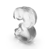 Ice Number 3 PNG & PSD Images