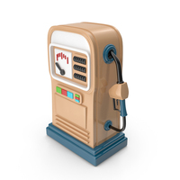 Cartoon Gas Pump Cream PNG & PSD Images