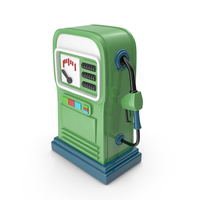 Cartoon Gas Pump Green PNG & PSD Images