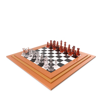 Chess Glass Orange Set PNG & PSD Images