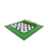 Chess Glass Green Set PNG & PSD Images
