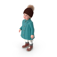 Toddler Girl Everyday Autumn Style Standing PNG & PSD Images