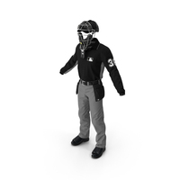 Uniform for Baseball Umpire with Mask PNG & PSD Images