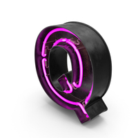 Black Vintage Pink Neon Letter Q PNG & PSD Images