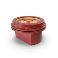 Vintage Alarm Red Button PNG & PSD Images