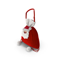 Santa Claus Gift Bag PNG & PSD Images