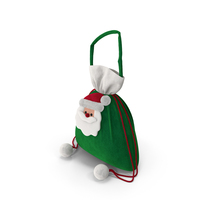 Santa Claus Gift Bag PNG & PSD Images