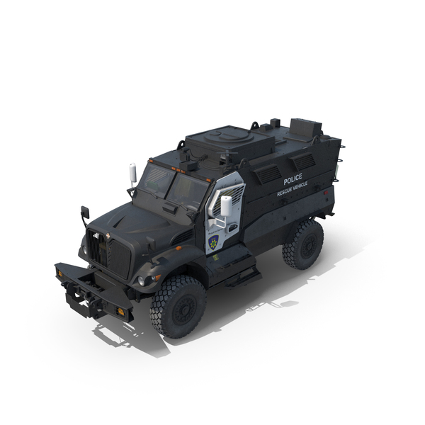 Armored Police Rescue Vehicle Black PNG & PSD Images