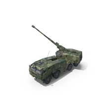 Artillery Self Propelled Howitzer in Full Readiness PNG & PSD Images