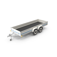 Small 4 Wheel Trailer PNG & PSD Images