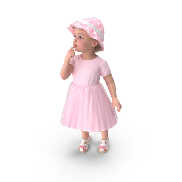 Baby Girl Outdoor Summer Dress Curious PNG & PSD Images