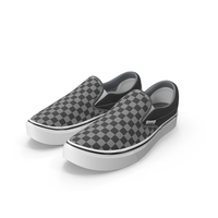 Classic Slip-On Checkerboard Sneakers Vans PNG & PSD Images
