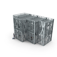 Construction Site With Workers PNG & PSD Images