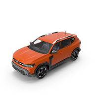 Dacia Duster 2024 Crossover Orange PNG & PSD Images