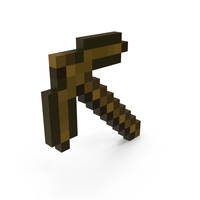 Minecraft Wooden Pickaxe PNG & PSD Images