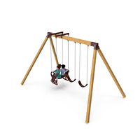Toddler Children On Swing Fur PNG & PSD Images