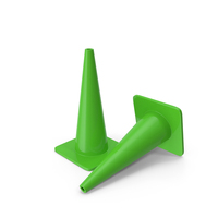 Traffic Cone Green PNG & PSD Images