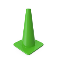 Traffic Cone Green PNG & PSD Images