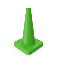 18 Inch Traffic Cone Green PNG & PSD Images