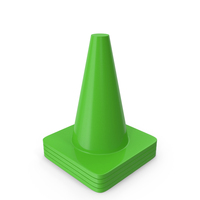 Traffic Cone Green PNG & PSD Images