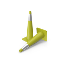36 Inch Traffic Cone With Reflector 22 Yellow PNG & PSD Images