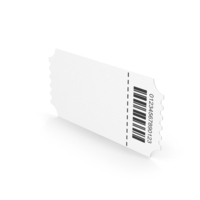 Ticket Empty Stripe Barcode White PNG & PSD Images