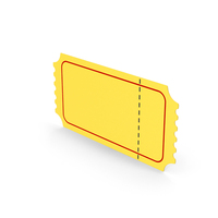 Yellow Red Strip Ticket PNG & PSD Images