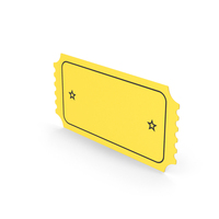 Yellow Black Star Strip Ticket PNG & PSD Images