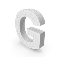 Wireframe Letter G PNG & PSD Images