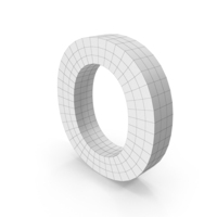 Wireframe Letter O PNG & PSD Images