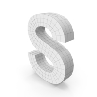 Wireframe Letter S PNG & PSD Images