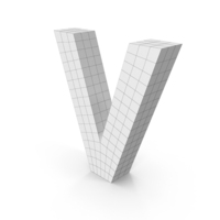 Wireframe Letter V PNG & PSD Images
