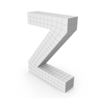 Wireframe Letter Z PNG & PSD Images