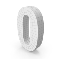 Wireframe Number 0 PNG & PSD Images