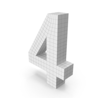 Wireframe Number 4 PNG & PSD Images
