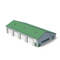 Green Industrial Building PNG & PSD Images