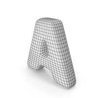 Wireframe Letter A PNG & PSD Images