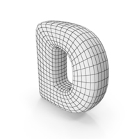 Wireframe Letter D PNG & PSD Images
