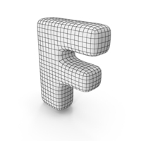 Wireframe Letter F PNG & PSD Images