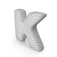 Wireframe Letter K PNG & PSD Images