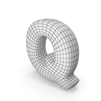 Wireframe Letter Q PNG & PSD Images
