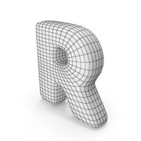 Wireframe Letter R PNG & PSD Images