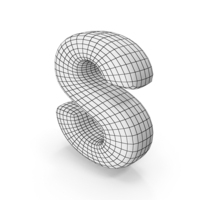 Wireframe Letter S PNG & PSD Images