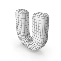 Wireframe Letter U PNG & PSD Images