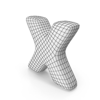 Wireframe Letter X PNG & PSD Images
