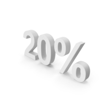 White Percent 20 PNG & PSD Images